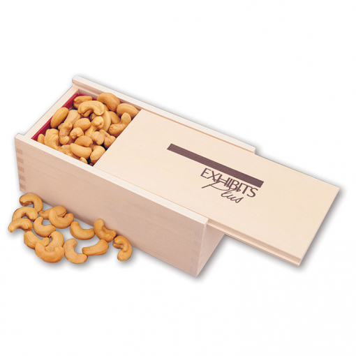 Extra Fancy Jumbo Cashews in Wooden Collector's Box