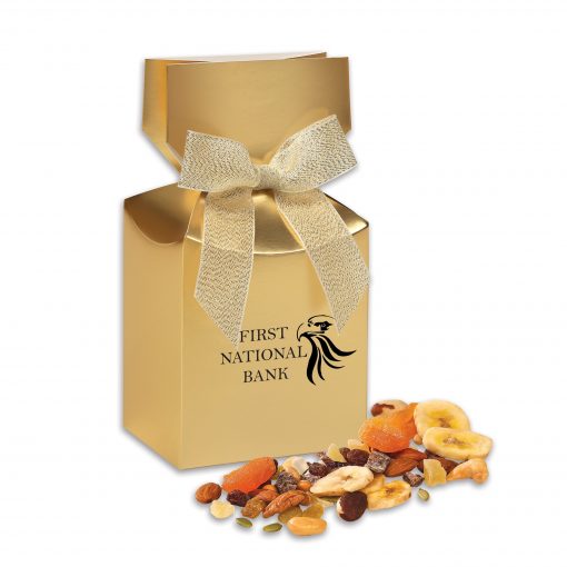 Western Trail Mix in Gold Premium Delights Gift Box