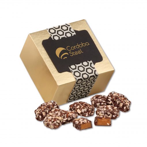 English Butter Toffee in Gold Gift Box