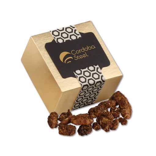 Coconut Praline Pecans in Gold Gift Box