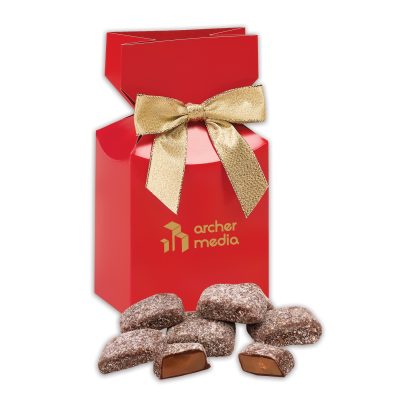 Butter Almond Toffee in Red Premium Delights Gift Box