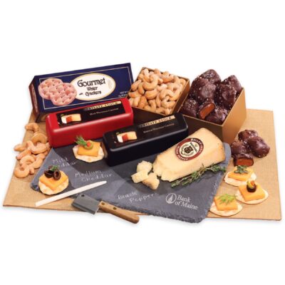 Genuine Slate Cheese Plate with Party Favorites