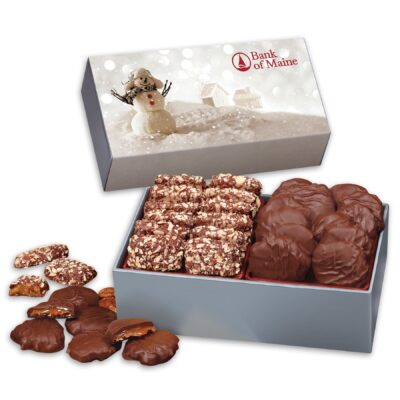 Toffee & Turtles in Gift Box with Snowman Sleeve