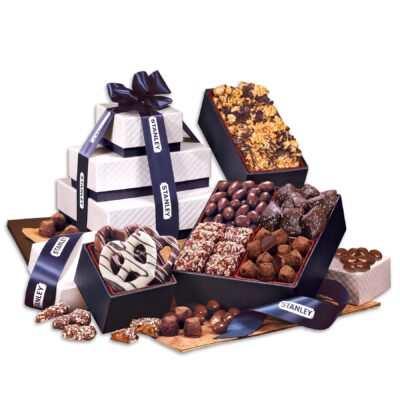 Navy Pillow Top Tower of Sweets