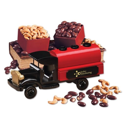 1920-Era Tank Truck with Chocolate Almonds & Extra Fancy Cashews