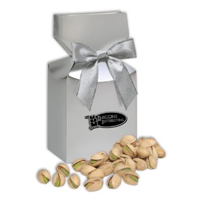 California Pistachios in Silver Premium Delights Gift Box