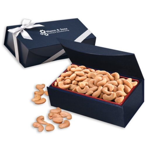 Extra Fancy Cashews in Navy Magnetic Closure Gift Box