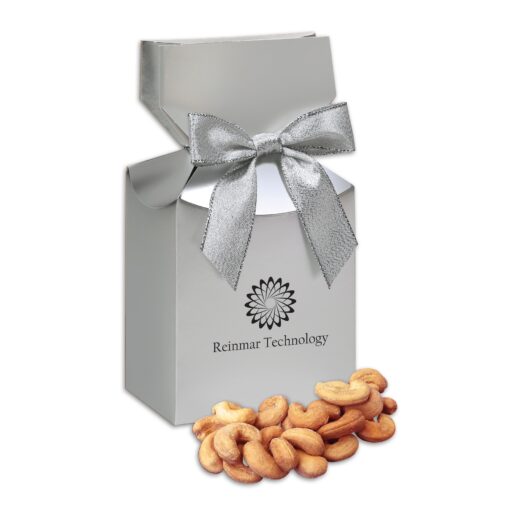 Extra Fancy Cashews in Silver Premium Delights Gift Box