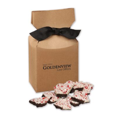 Peppermint Bark in Kraft Gift Box