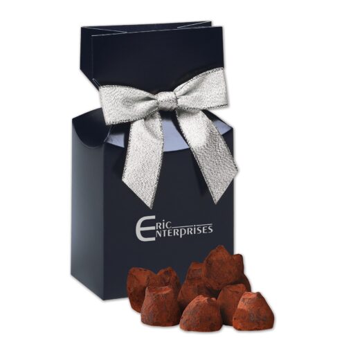 Cocoa Dusted Truffles in Navy Gift Box