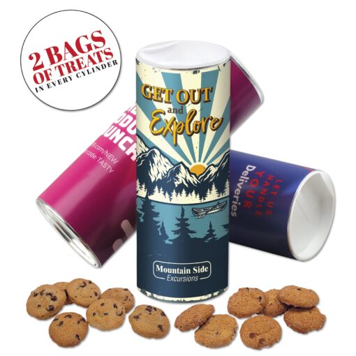 Cylinder w/Chocolate Chip & Oatmeal Cranberry Cookies