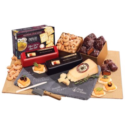 Genuine Slate Cheese Plate w/Party Favorites
