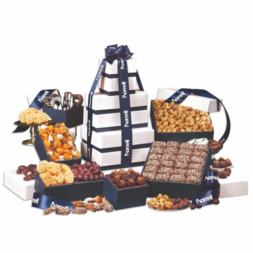 Navy Blue The "Park Avenue" Ultimate Snack Tower
