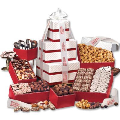 Red & White "Park Avenue" Ultimate Tower of Treats