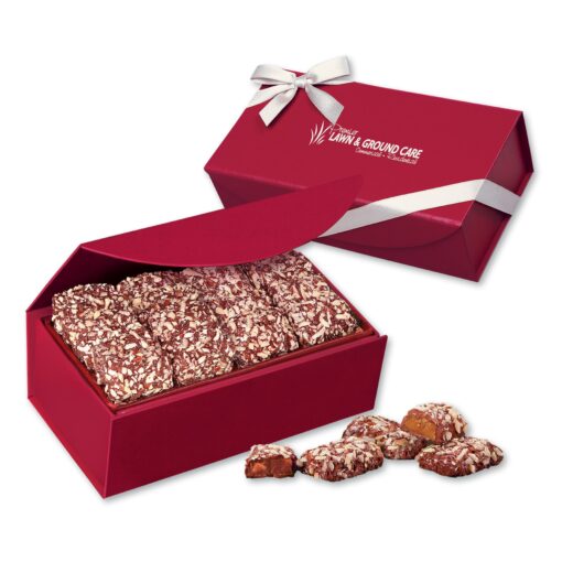 Scarlet Magnetic Closure Gift Box w/English Butter Toffee