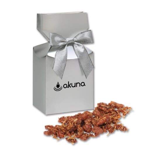 Silver Premium Delights Gift Box w/Coconut Praline Pecans