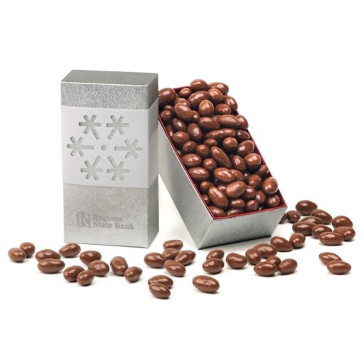 Snowflake Gift Box w/Chocolate Covered Almonds