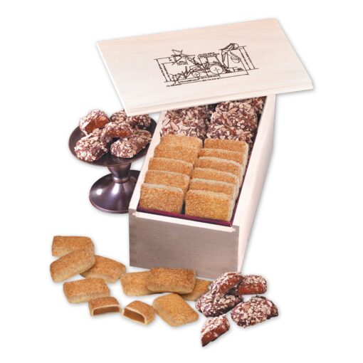 Wooden Collector's Box w/English Butter Toffee & Cinnamon Churro Toffee