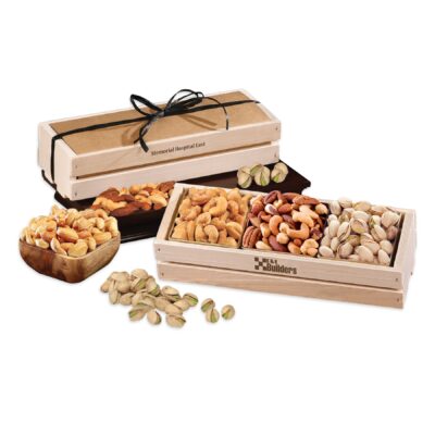 Wooden Crate w/Crunchy Favorites