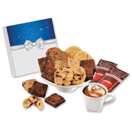 Bow Gift Box w/Gourmet Cookie & Brownie-2