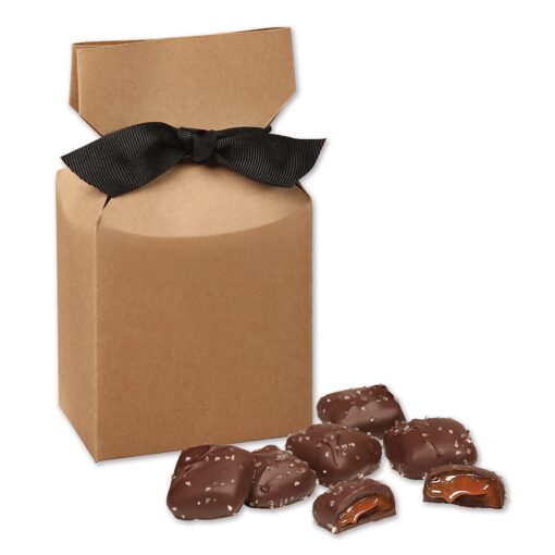 Kraft Gift Box w/Chocolate Sea Salt Caramels-2