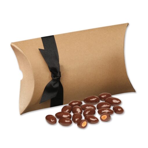 Kraft Pillow Pack Box w/Chocolate Covered Almonds-2