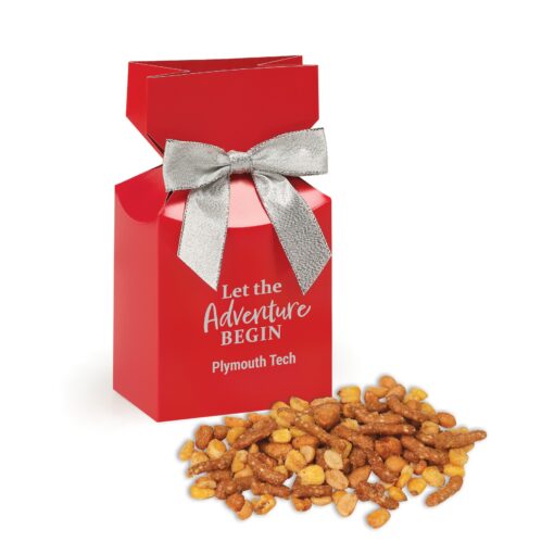 Red Premium Delights Gift Box w/Sweet & Salty Mix-1