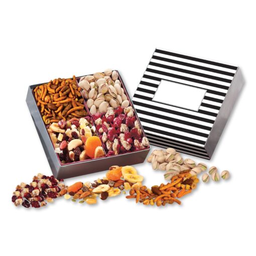 Stripes Gift Box w/Gourmet Treats-2