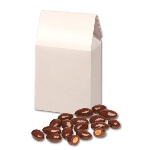 White Gable Box w/Milk Chocolate Covered Almonds-2