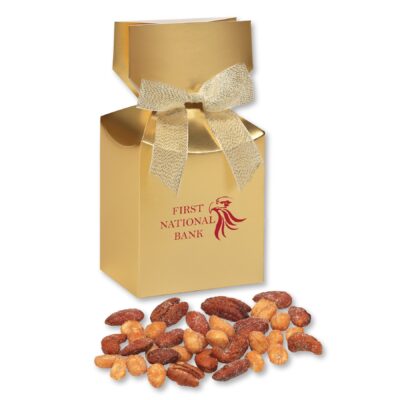 Honey Roasted Mixed Nuts in Gold Premium Delights Gift Box-1