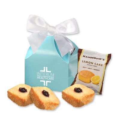 Lemon Cakes in Robin's Egg Blue Classic Treats Gift Box-1