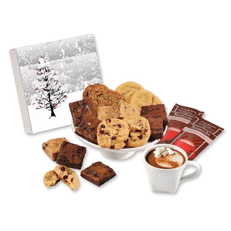 Custom Cardinals Gift Box w/Gourmet Cookie & Brownie - 1