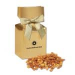 Custom Gold Premium Delights Gift Box w/Sweet & Salty Mix