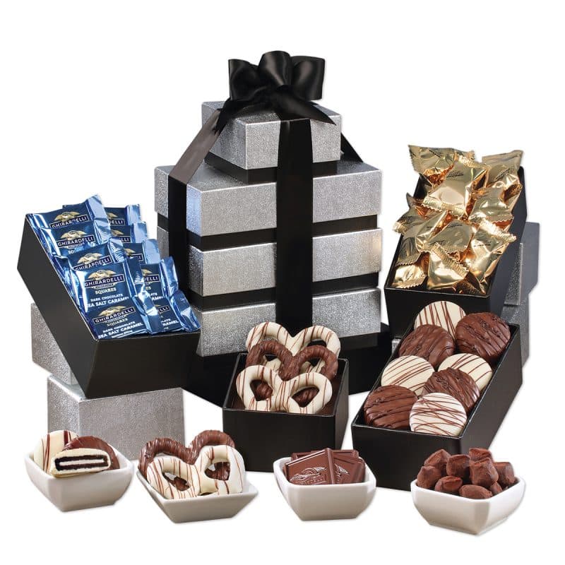 Custom Individually-Wrapped Chocolate Heaven Tower - 1