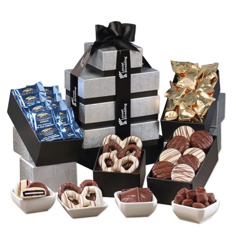 Custom Individually-Wrapped Chocolate Heaven Tower