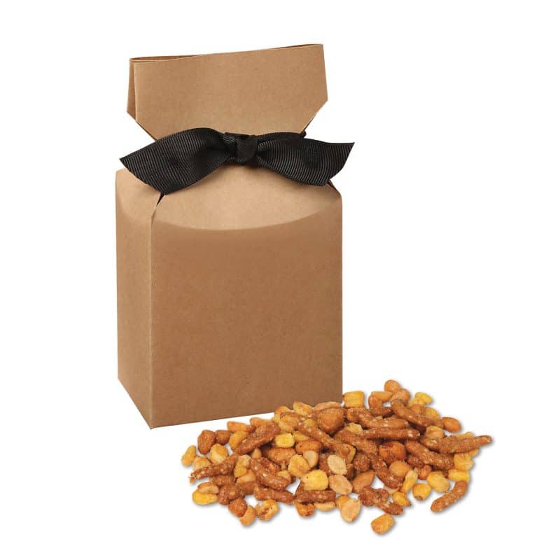 Custom Kraft Premium Delights Gift Box w/Sweet & Salty Mix - 1