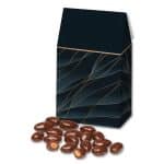 Custom Navy & Gold Gable Top Gift Box w/Chocolate Covered Almonds - 1