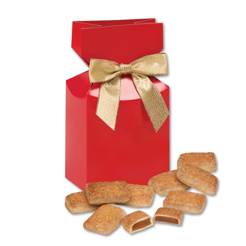Custom Red Premium Delights Gift Box w/Cinnamon Churro Toffee - 1