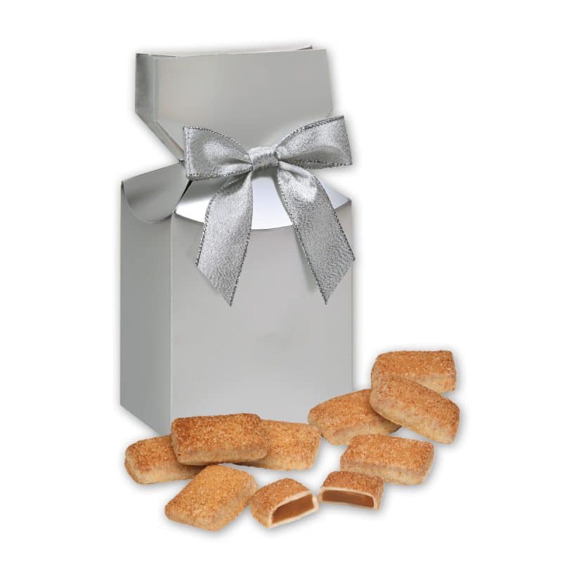 Custom Silver Premium Delights Gift Box w/Cinnamon Churro Toffee - 1
