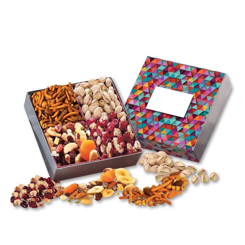 Custom Triangles Gift Box w/Gourmet Treats - 1