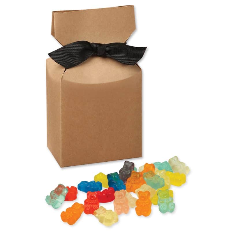 Custom Gummi Bears in Kraft Premium Delights Gift Box - 1