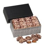 Custom Black & Silver Gift Box w/English Butter Toffee - 1