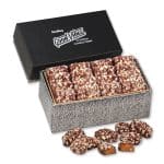 Custom Black & Silver Gift Box w/English Butter Toffee
