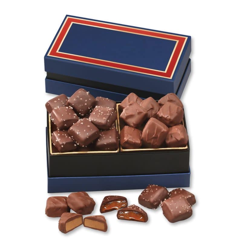 Custom Classic Selection with Chocolate Sea Salt Caramels & Peanut Butter Meltaways - 1