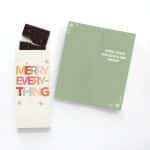 Custom One Color Foil-Stamped Stock Holiday Sentiment Sweeter Cards with Sea Salt Caramel Chocolate Bar - 1