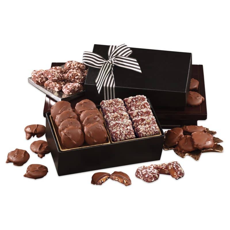Custom Chocolate Splendor w/Caramel Pecan Clusters & English Butter Toffee - 1