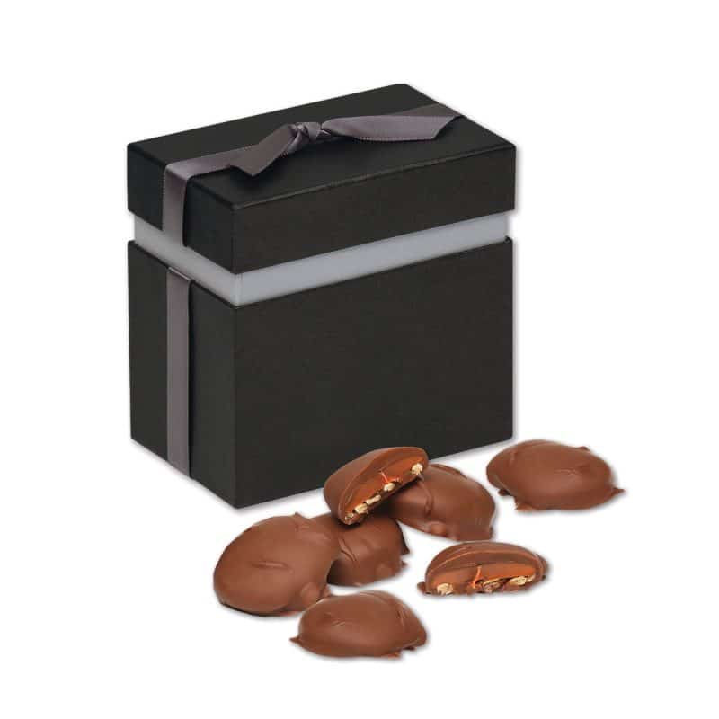 Custom Elegant Treats Gift Box w/Caramel Pecan Clusters - 1
