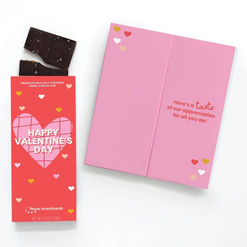 Custom Full-Color Custom Sweeter Cards with Sea Salt Caramel Chocolate Bar