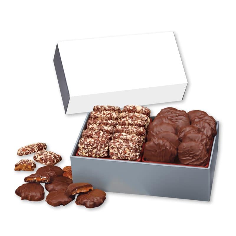 Custom Full Color Gift Box w/Toffee & Pecan Clusters - 1