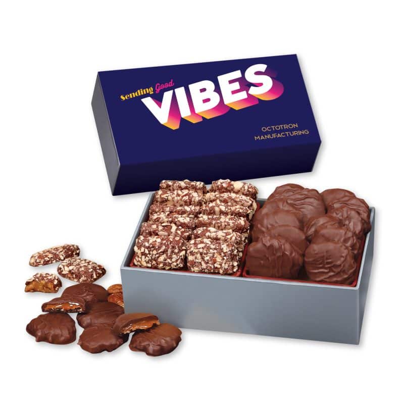 Custom Full Color Gift Box w/Toffee & Pecan Clusters